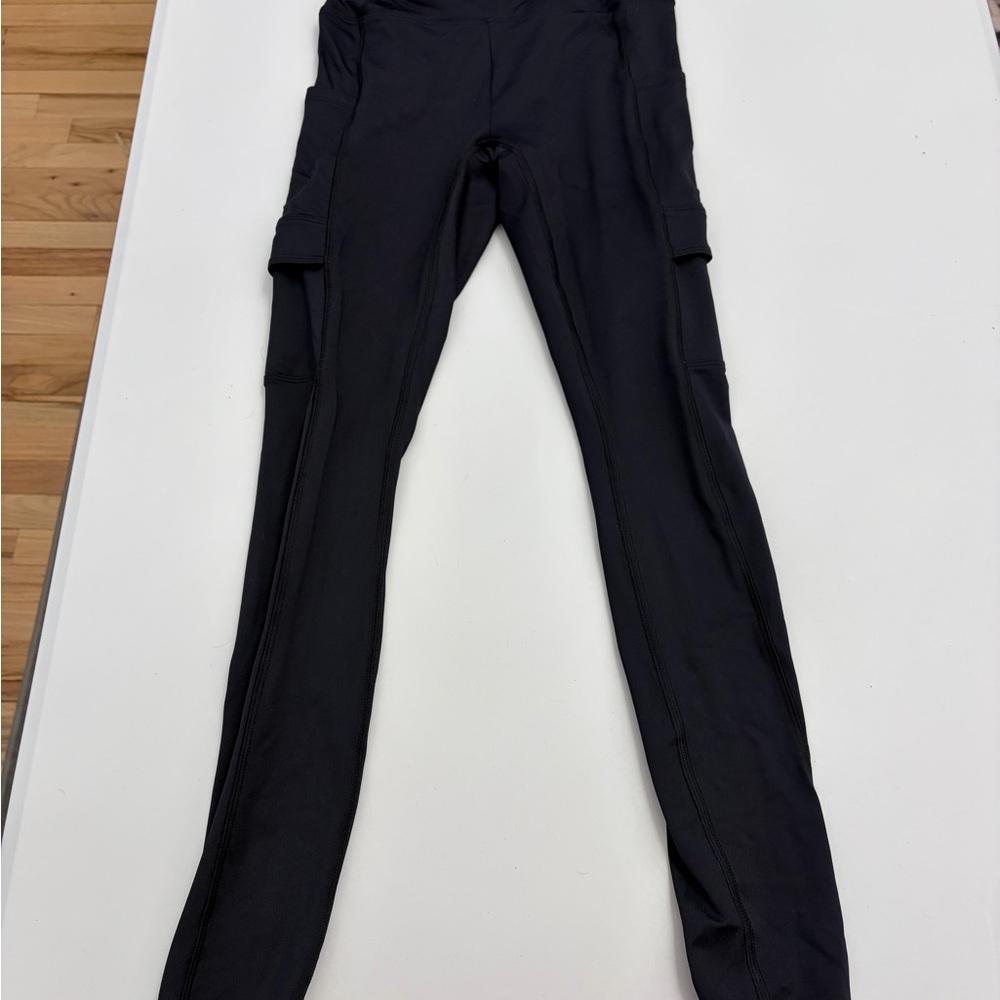 Victoria secret PINK Black High-Waisted double pocket Leggings XS